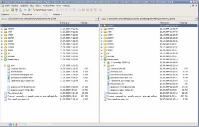 Сравнение файлов из папок при помощи Compare Suite