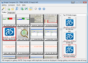 Compare images and pictures, find image duplicated with Image Comparer by Bolide Software